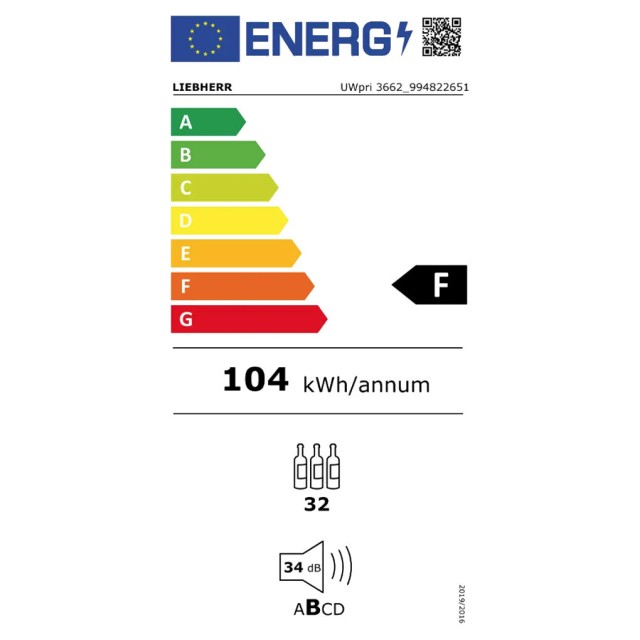 Εντοιχιζόμενος Συντηρητής Κρασιών Liebherr UWpri 3662