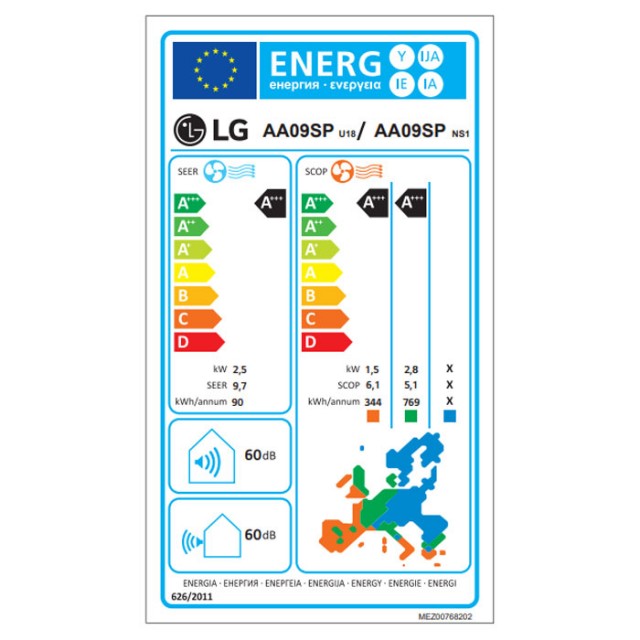 Κλιματιστικό LG ARTCOOL Mirror AI Air AA09SP.NS1/AA09SP.U18 Inverter WiFi 9000 BTU A+++