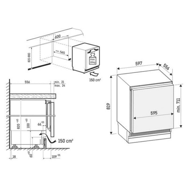 Εντοιχιζόμενο Ψυγείο Mini Bar Liebherr DURd 3600 pure
