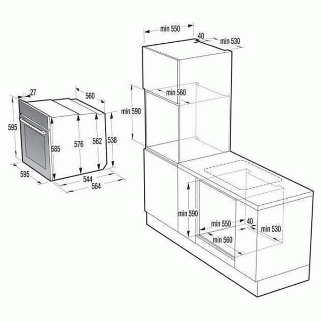 Εντοιχιζόμενος Φούρνος Gorenje BOS6737E06PWG (034076701)
