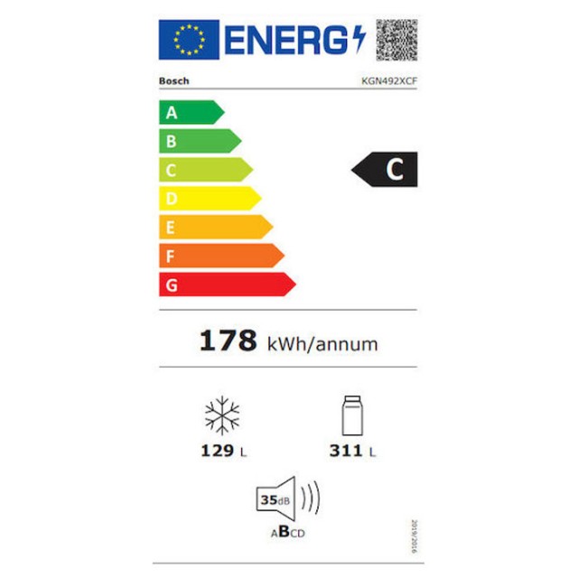 Ψυγειοκαταψύκτης Bosch KGN394ICF NoFrost