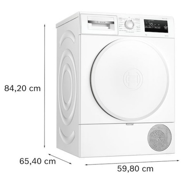 Στεγνωτήριο Ρούχων Bosch WTH83208GR 8kg