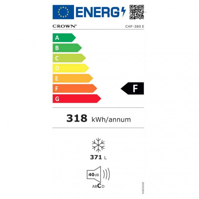 Καταψύκτης Μπαούλο Crown CHF-380E