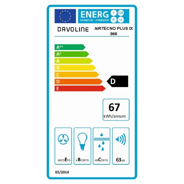 Απορροφητήρας Davoline Airtechno Plus II IX 60