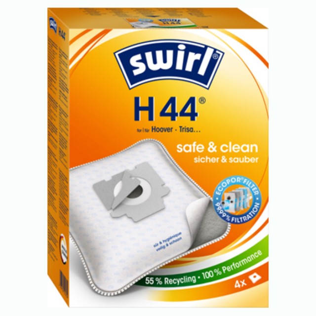 Σακούλες Ηλεκτρικής Σκούπας Swirl H 44/4 (HOOVER, DOMO, SENCOR, TRISA, ETA)