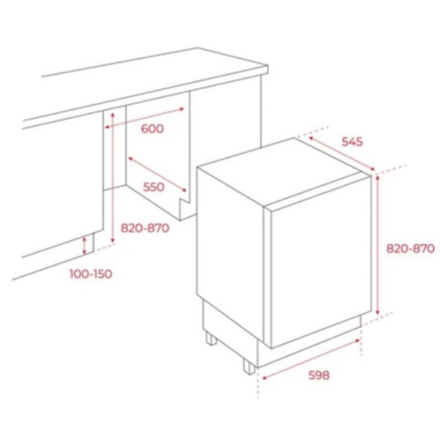 Εντοιχιζόμενο Ψυγείο Mini Bar Teka RSR 41150 BU W